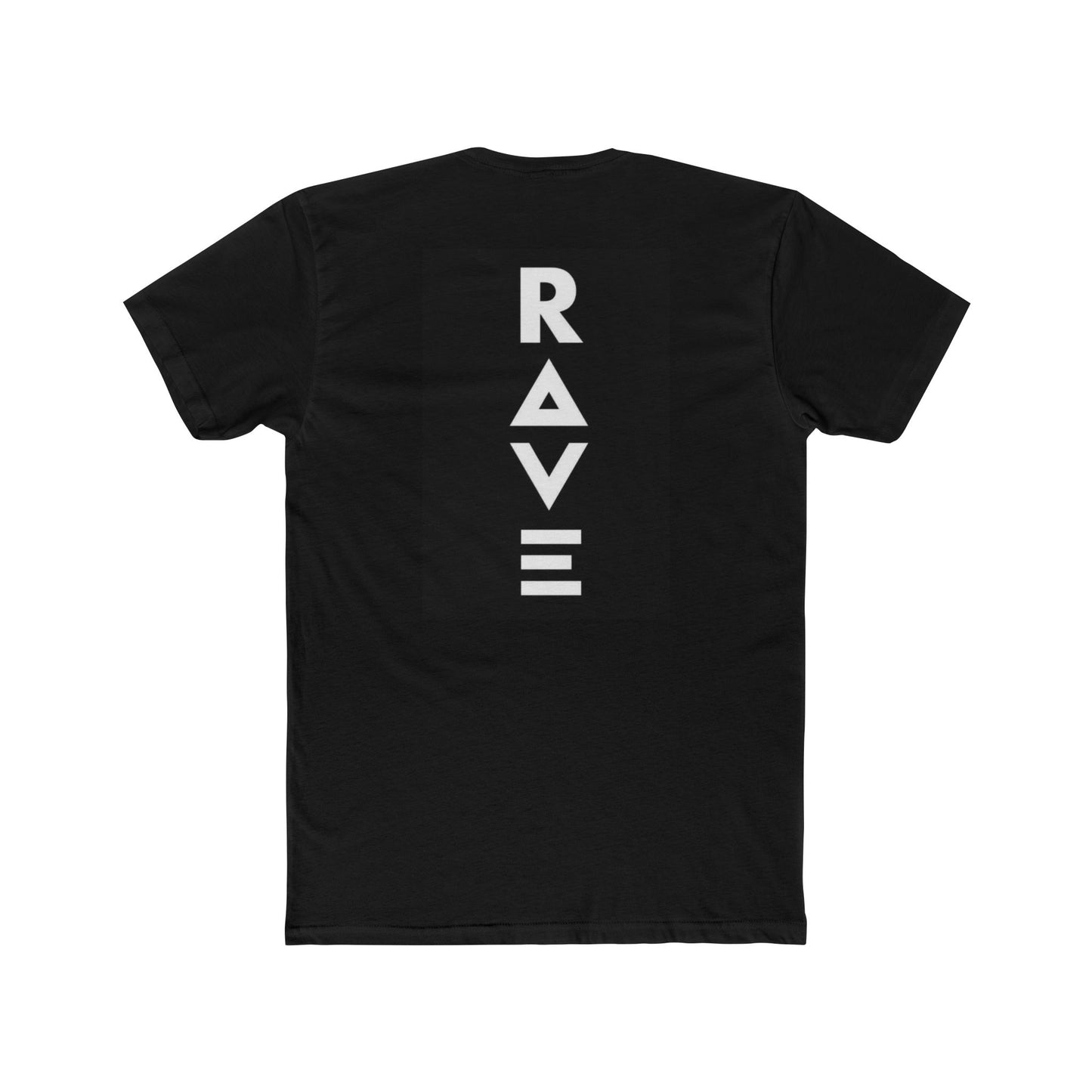 RAVE Vertical Logo Tee — Electronic Music Festival T‑Shirt