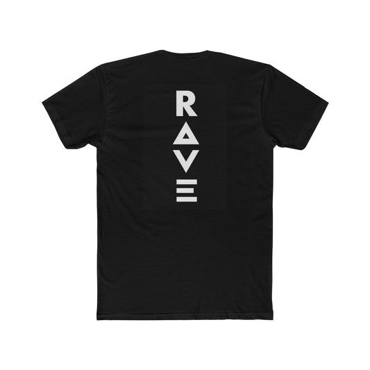 RAVE Vertical Logo Tee — Electronic Music Festival T‑Shirt